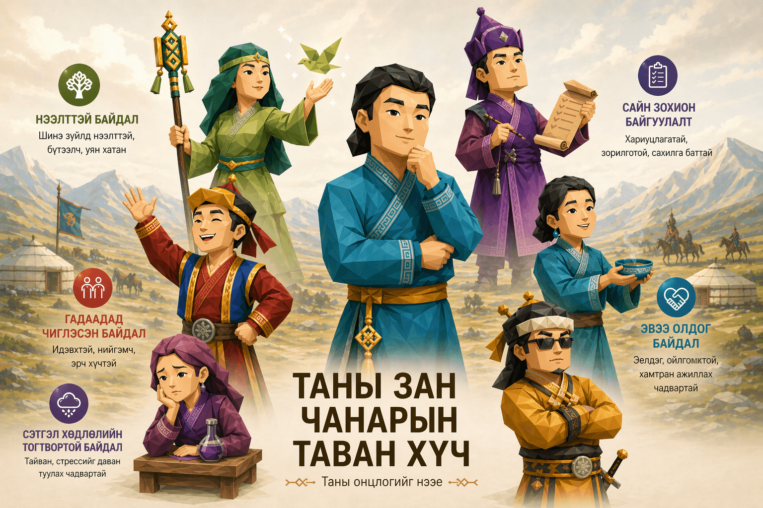 Big 5 зан чанарын тест — Tarhi.mn